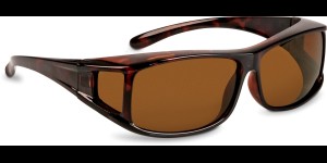 Shoptic Lunettes superposables, petites – rectangulaire- Havana