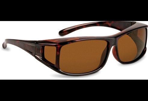 Shoptic Lunettes superposables, petites – rectangulaire- Havana