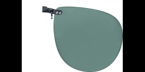 Clip on à emboîter sur des montures en métal, vert 62x54 mm