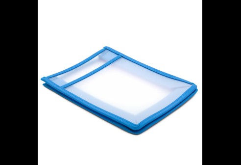 Dossier de travail A5 Bleu 115x215x40mm avec pochette séparée 155 x 175mm, 25 pièces