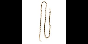 Chaîne à lunettes Bolzano noir 3 pièces