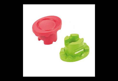Bloc de fixation NIDEK Mini-Cup, jusqu’à une base 6, couleurs assorties (5x rouges et 5x verts) pour une différenciation droite gauche