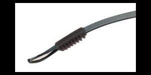 Caoutchouc antidérapant pour le bout de l'embout noir