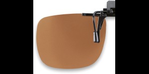 Voorhanger opklapbaar zonder polarisatie, 65 x 56mm Bruin