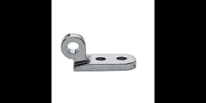 Klinkscharnieren Voorstukdeel rechts (dubbel oogje), enkel oog, opening 1,0 mm