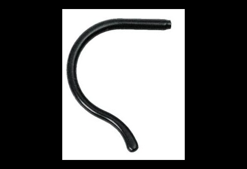 Siliconen kruloortip voor kinderen zwart Ø 1,0 tot 1,1 mm