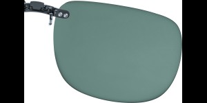 Voorhanger voor metalen monturen, opklembaar 62 x 52 mm - Grijs, gepolariseerd