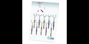 Toonbankdisplay gevuld met 10 mini schroevendraaiers