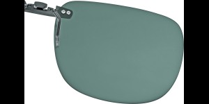 Voorhanger voor kunststof monturen, opklembaar 62 x 52 mm - Groen, polariserend