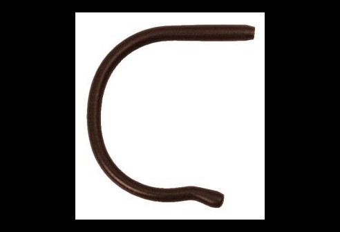 Siliconen kruloortip voor volwassenen bruin Ø 1,0 tot 1,1 mm