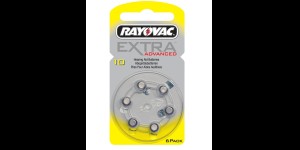 Batterij Rayovac Extra Advanced 10AU - 6 XE / geel.
