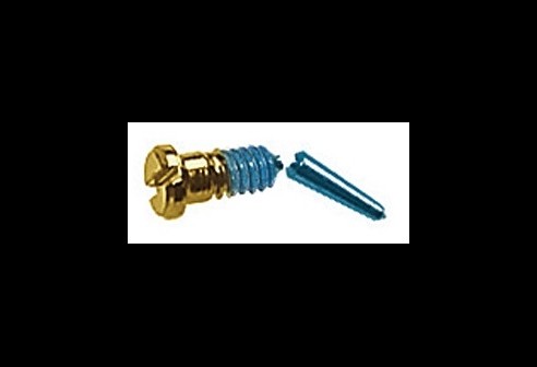 Gleufschroef goud Tuflock Ø 1,0 lengte 2,8/5,8 mm