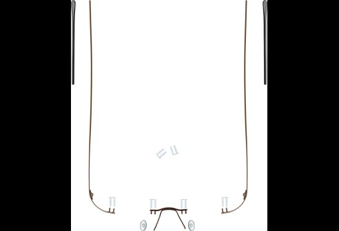 Complete glasbrilset bruin