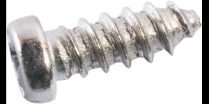 Kruiskop/gleuf-schroef zilver Ø 1,6 lengte 6,1 mm