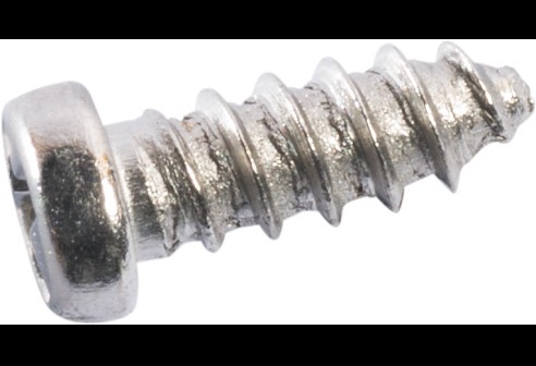 Kruiskop/gleuf-schroef zilver Ø 1,6 lengte 6,1 mm