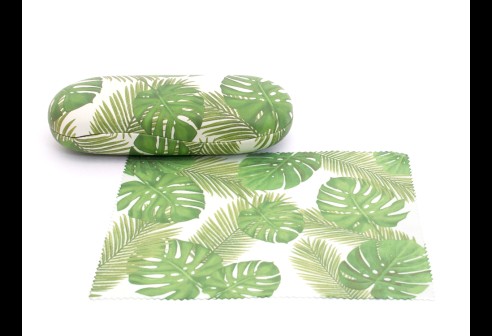 Etui Monstera met microvezeldoekje