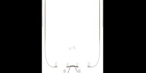 Complete glasbrilset met monoblock veren bruin