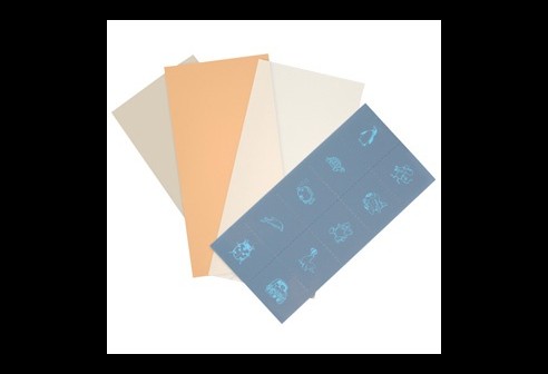 Occlusiefolie op vellenformaat, Beige, Visusreductie: Totaal