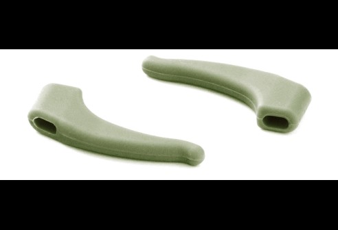 Milo & Me kids antislip oorhaakjes, licht leger groen (col. 37)