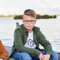 Sam grijsblauw/aqua, maat 51