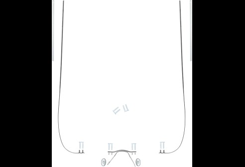 Complete glasbrilset met monoblock veren zilver