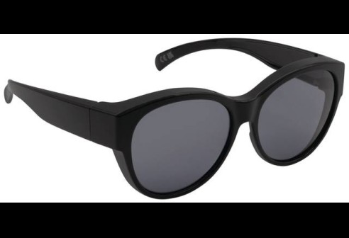 Overzetzonnebril model Dublin S glazend zwart