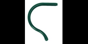 Siliconen kruloortip voor kinderen groen Ø 1,0 tot 1,1 mm