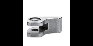 Soldeerscharnieren voorstukdeel, dubbele ogen, rechts, opening 1,0 mm