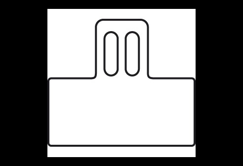 Prijsetiketten, Flexibel, 36 x 17 mm, opening: 13 mm