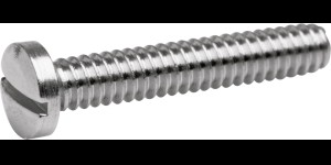 Gleufschroef zilver Ø 1,6 lengte 10 mm