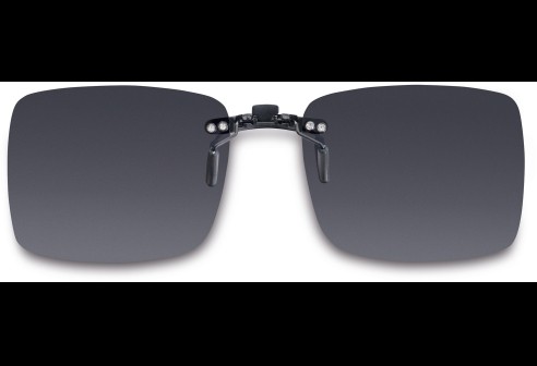 Voorhanger voor kunststof monturen, opklembaar 48 x 40 mm - Grijs, polariserend