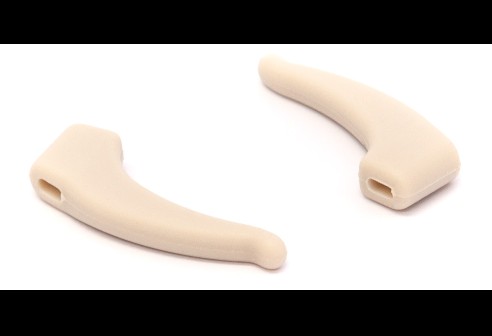 Milo & Me kids antislip oorhaakjes, licht taupe 