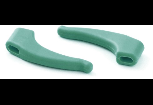 Milo & Me kids antislip oorhaakjes, licht grijs groen (col. 36)