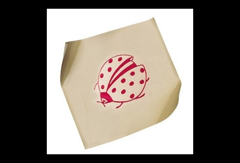 Enkele folie met grappige prints voor de behandeling van scheelzien bij kinderen: Lieveheersbeestje