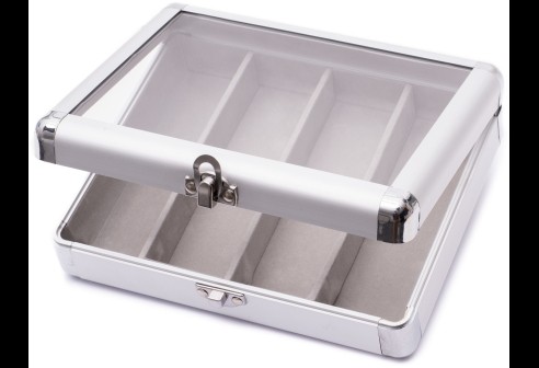 Presentatiekoffer voor 4 monturen, aluminium