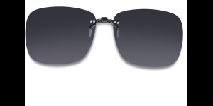 Voorhanger voor kunststof monturen, opklembaar 62 x 52 mm - Grijs, polariserend