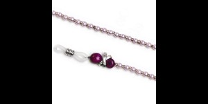 Brilketting Abigail roze, 2 stuks 