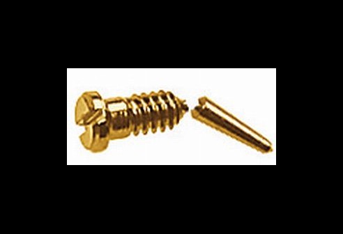 Gleufschroef goud Ø 1,3 lengte 3,5/6,5 mm