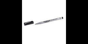 Glasmarkeer stiften kleur zwart Steadler voor folie