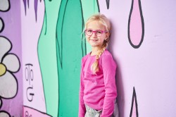 Juno transparant roze/fuchsia, maat 43