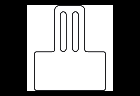 Prijsetiketten, Flexibel, 36 x 17 mm, opening: 17 mm