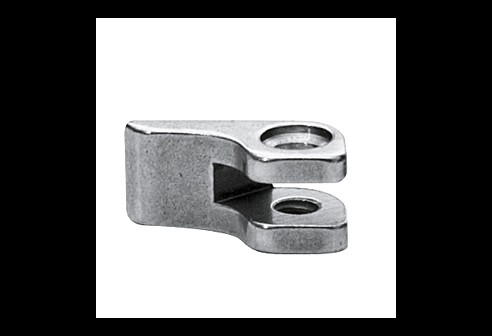 Soldeerscharnieren voorstukdeel, dubbele ogen, links, opening 1,0 mm