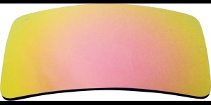 Triacetaat, rose-goud spiegel-coating met polarisatie, 2 stuks