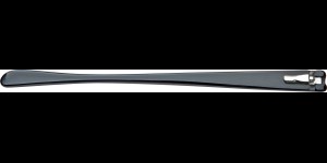 Acetaatveren zwart, scharnier 1,4 mm hoogte 10 mm