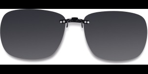 Voorhanger voor metalen monturen, opklembaar 56 x 46 mm - Grijs, gepolariseerd