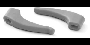 Milo & Me kids antislip oorhaakjes, ijsgrijs