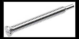 Gleufschroef zilver Ø 1,2 lengte 12 mm