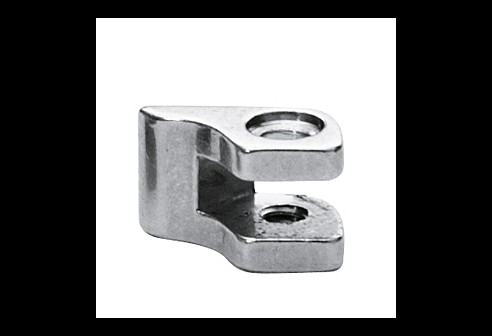 Soldeerscharnieren voorstukdeel, dubbele ogen, links, opening 0,9 mm