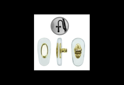 PVC insteek pad RayBan gouden kern 13.5mm