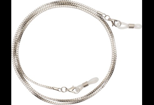 Brilkettingen Napels zilver